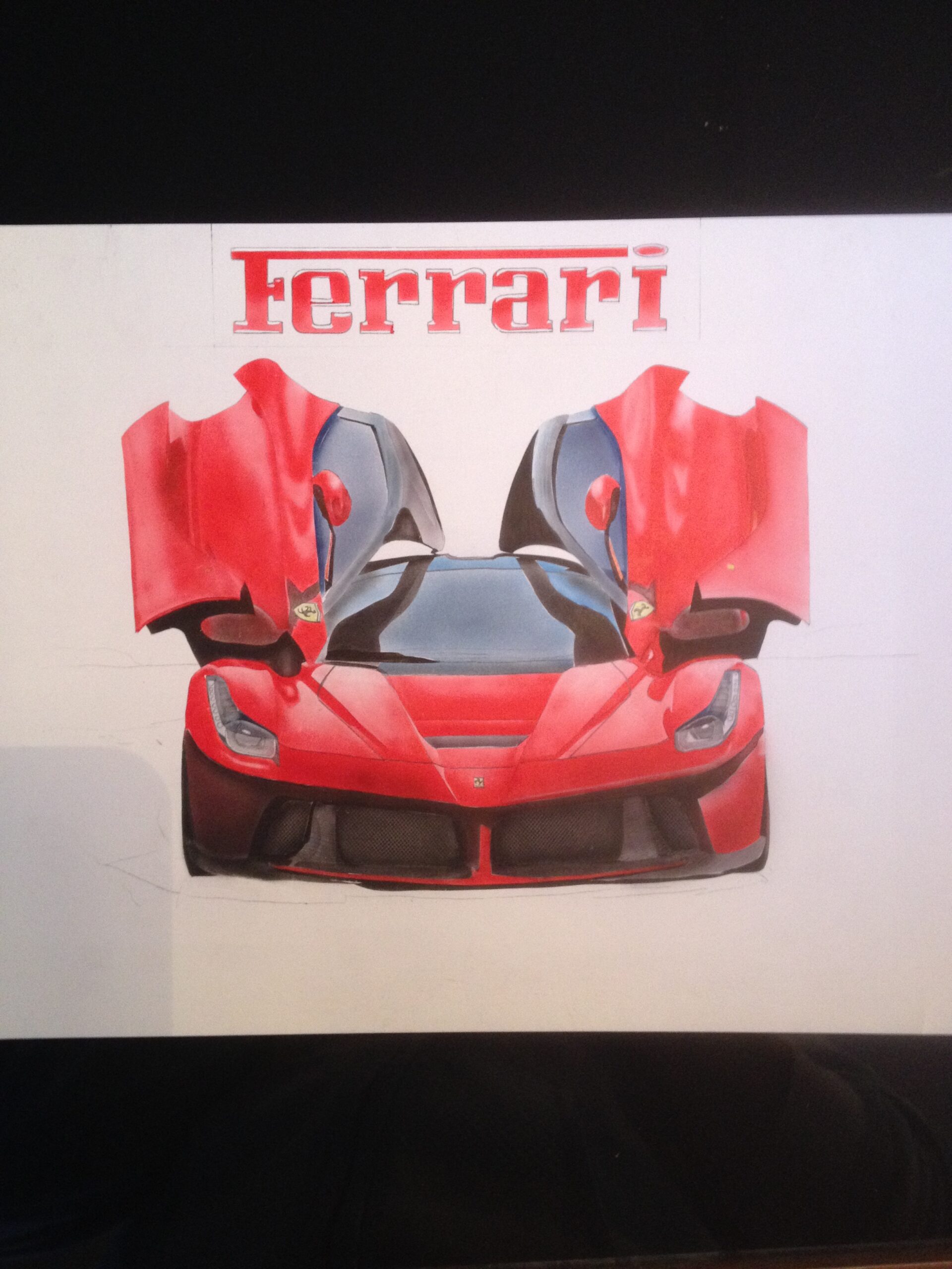 Ferrari Airbrush Automotive Art